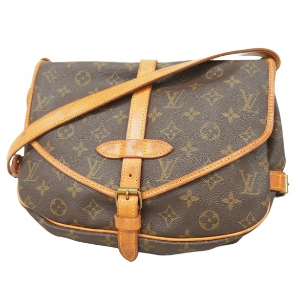 Louis Vuitton Bag Brown Saumur Shoulder Monogram - Picture 1 of 9